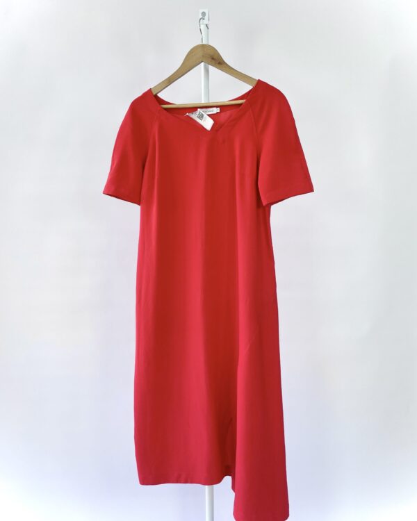 Vestido vermelho liso MARA MAC - 40 - VENDIDO SISTEMA OTO