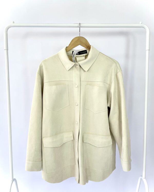 Casaco de suéde bege ZARA - P - VENDIDO SISTEMA OTO