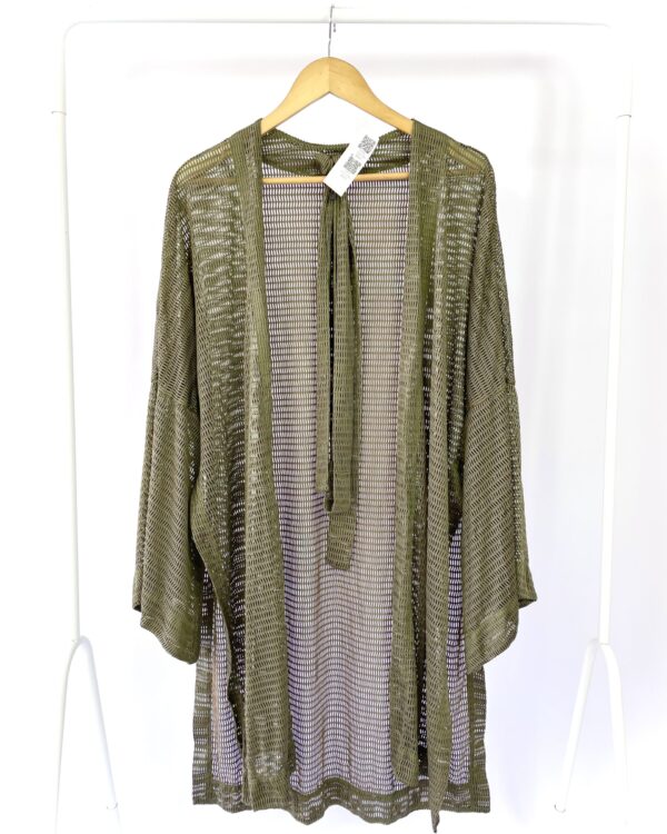 Kimono verde musgo texturizado ESC - M - VENDIDO SISTEMA OTO