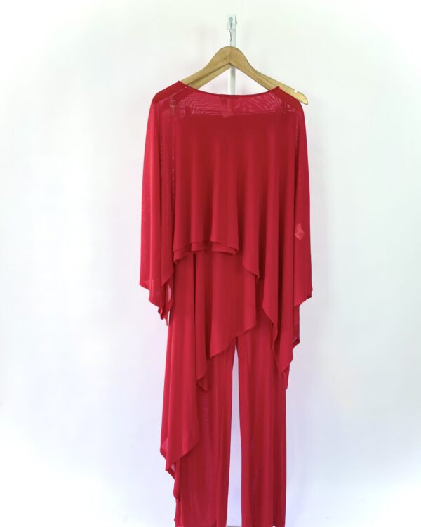 Conjunto macacão e sobreposição vermelho ZARA - M - VENDIDO SISTEMA OTO