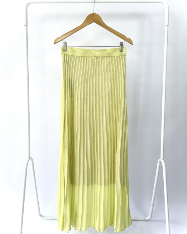 Saia verde lima tricot PRIMART - M *nunca usado*