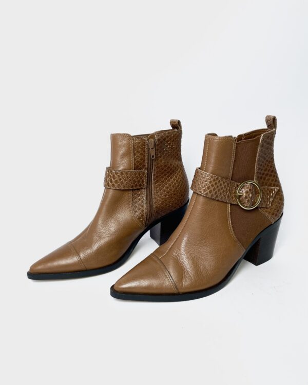 Bota cano baixo marrom AREZZO - 36 - VENDIDO SIST OTO