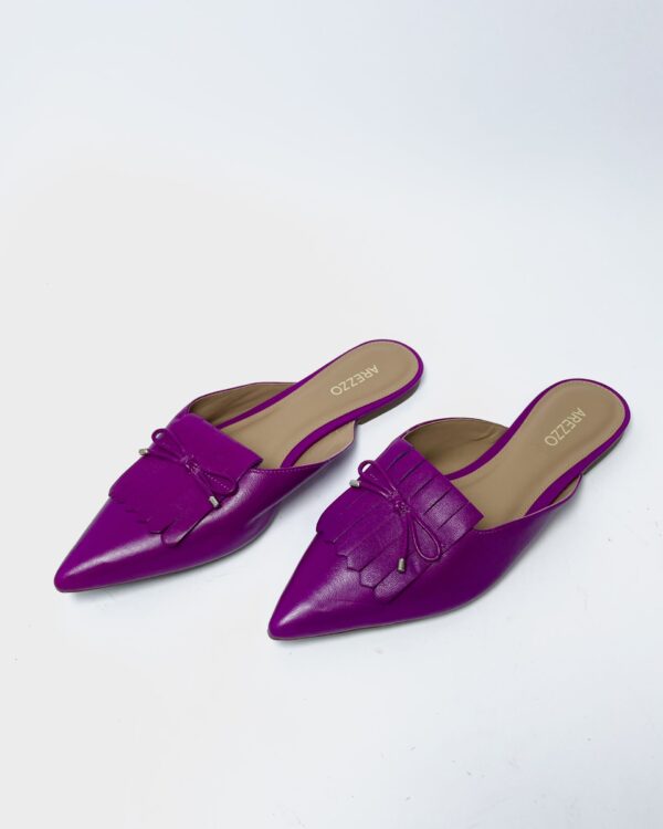 Mule aberta roxa AREZZO - 37 *nunca usado* - VENDIDO SISTEMA OTTO