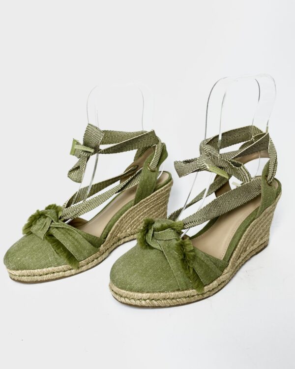 Sandália verde com amarração AREZZO - 36 *nunca usado* - VENDIDO SISTEMA OTO