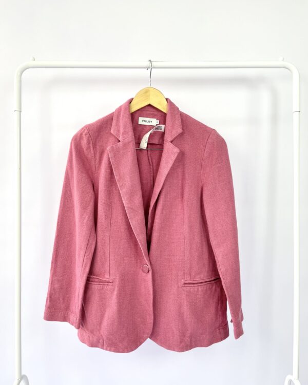 Blazer rosa algodão FILITY - 38 - VENDIDO SISTEMA OTO