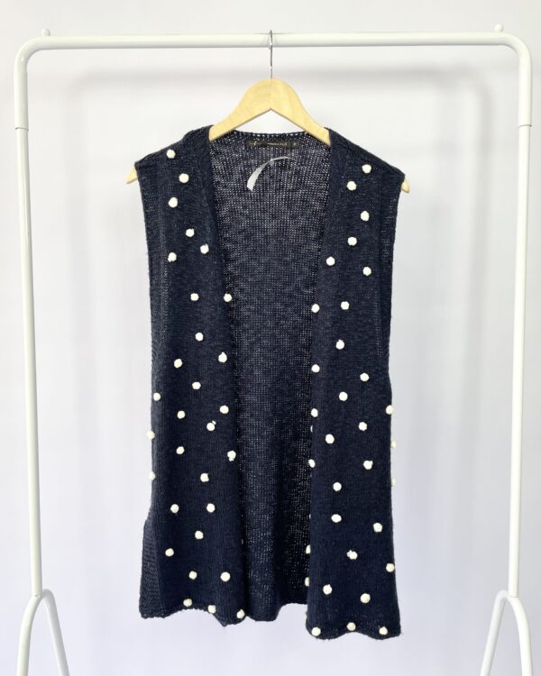 Colete azul marinho com detalhes MARIA FILÓ - P