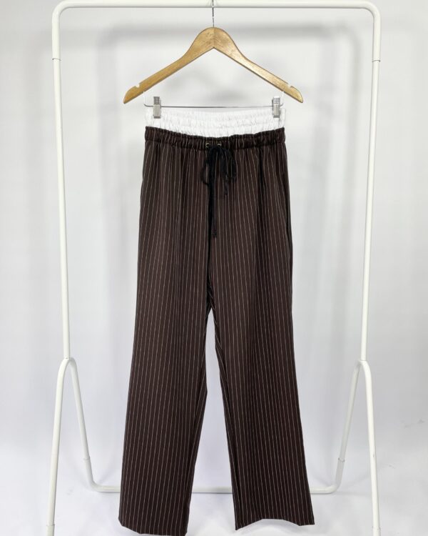 Calça pantalona risca de giz I DRESS - G