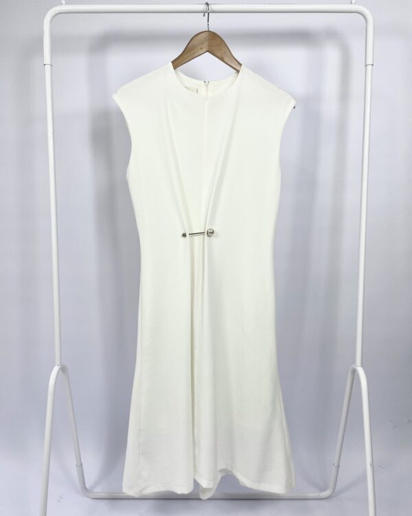 Vestido branco crepe com detalhe IT Brand -36 - VENDIDO SISTEMA OTTO