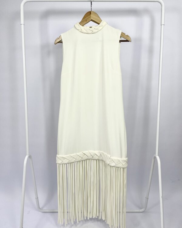 Vestido midi off white MIXED - 36 - VENDIDO SIST OTO
