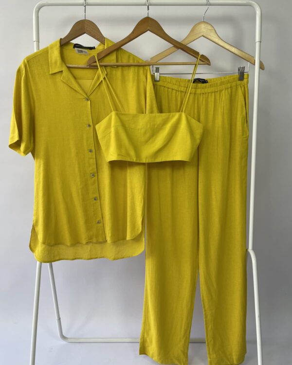 Trijunto croped, calça e camisa ANDREA MARQUES -38