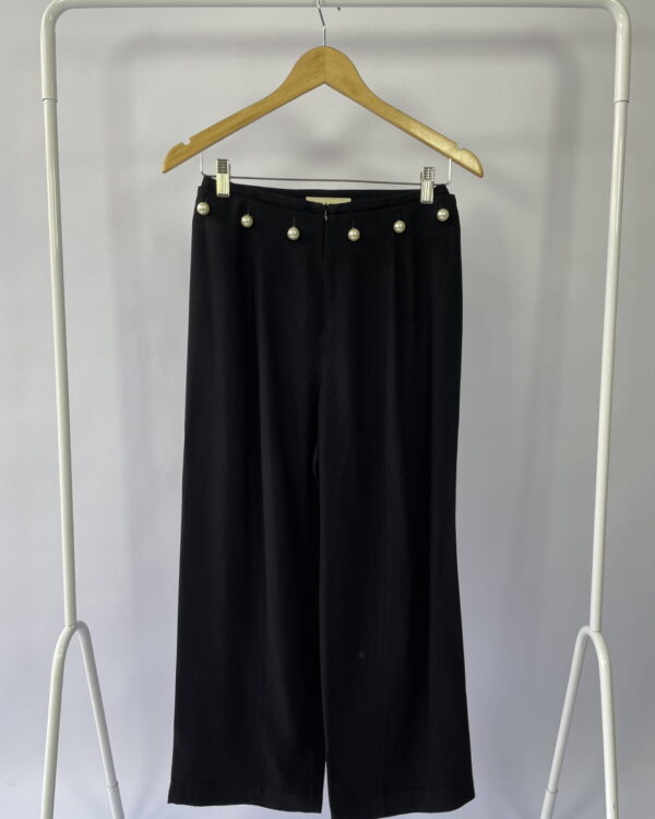 Calça preta com perola CRIS BARROS - 36 - VENDIDO SISTEMA OTO