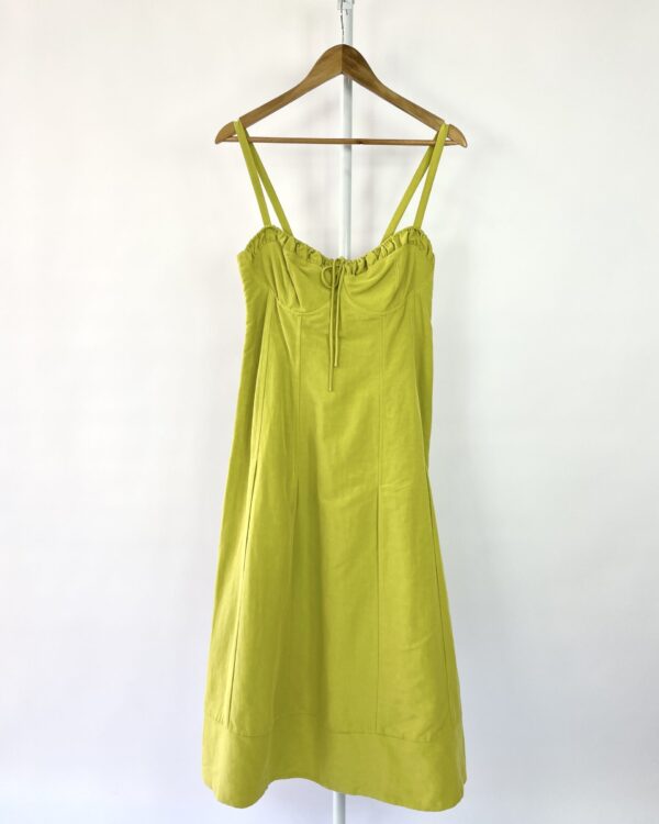 Vestido midi verde CRIS BARROS - 38 - VENDIDO SISTEMA OTO