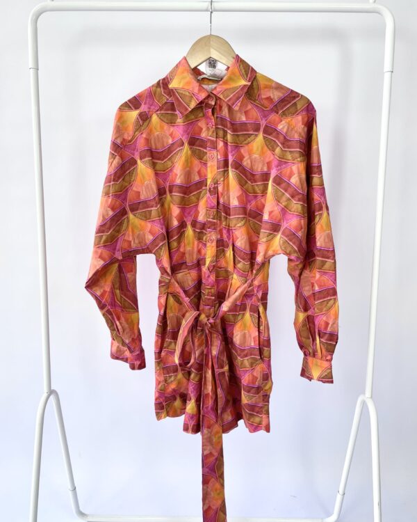 Macaquinho colorido estampado DRESS TO - P - VENDIDO SISTEMA OTTO