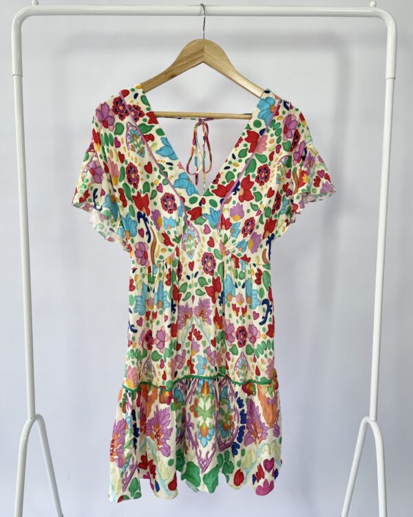 Vestido floral curto DRESS TO - P - VENDIDO SISTEMA OTO