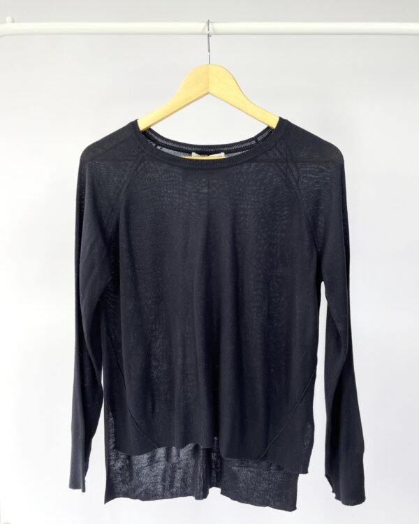 Blusa manga longa azul ZARA - M - VENDIDO SISTEMA OTO