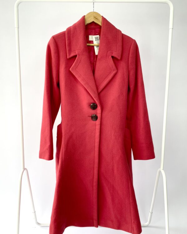 Trench coach vermelho - P - VENDIDO SISTEMA OTTO