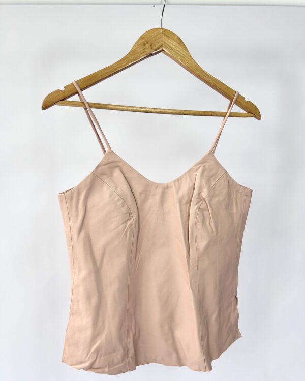 Regata rosa claro couro DANI BERNARDES - P *nunca usado* - VENDIDO SIST OTO