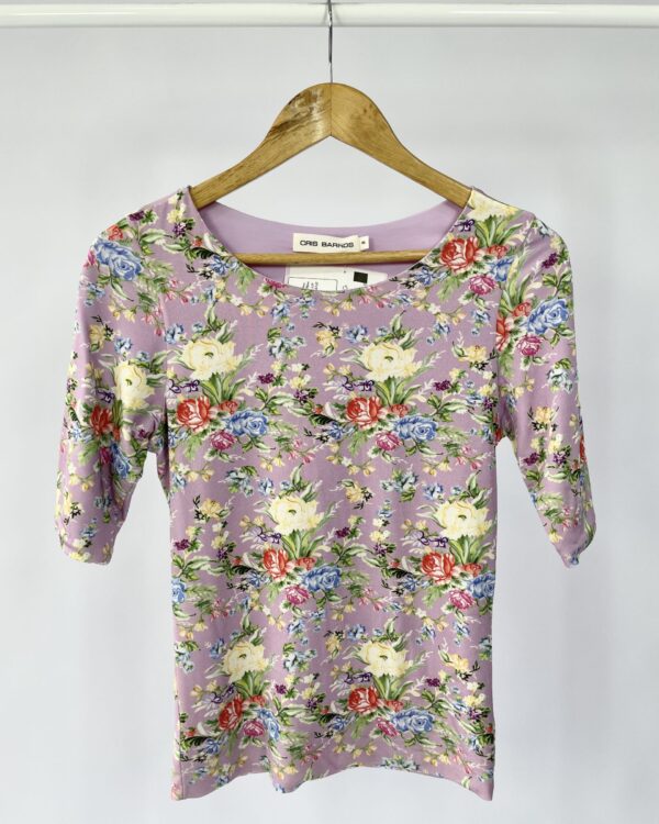 Blusa malha fria florida CRIS BARROS - P - VENDIDO SISTEMA OTTO