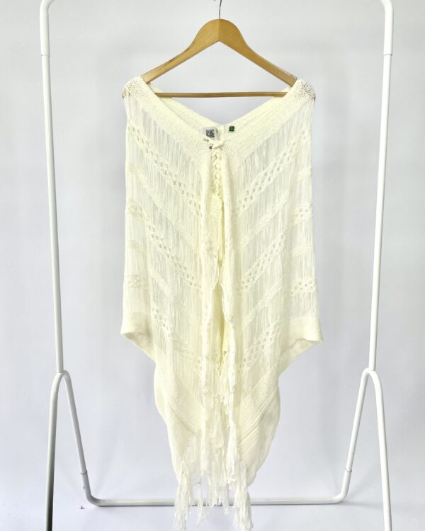 Blusa recortada offwhite FARM - U