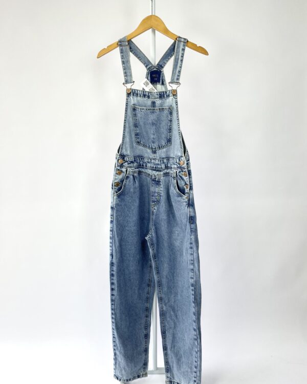 Macacão jeans claro BLUESTEEL - M - VENDIDO SISTEMA OTO