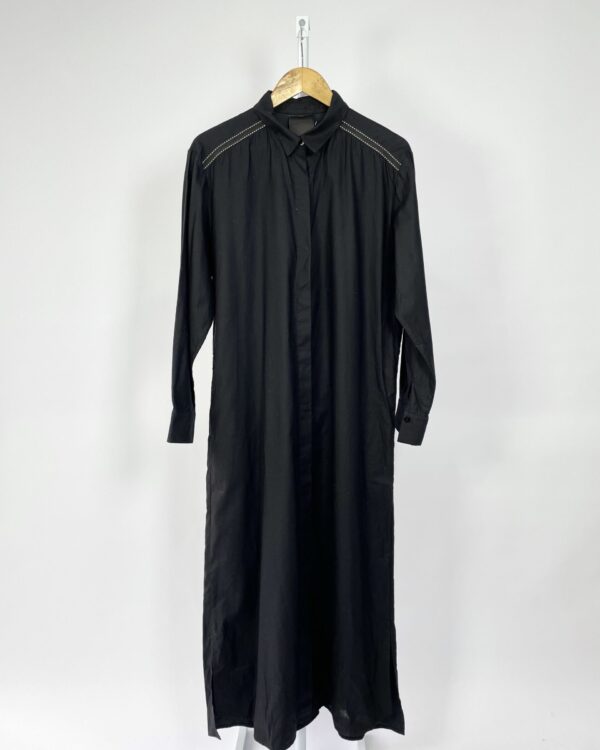 Chemise preta  algodão N DEZ - G - VENDIDO SIST OTO