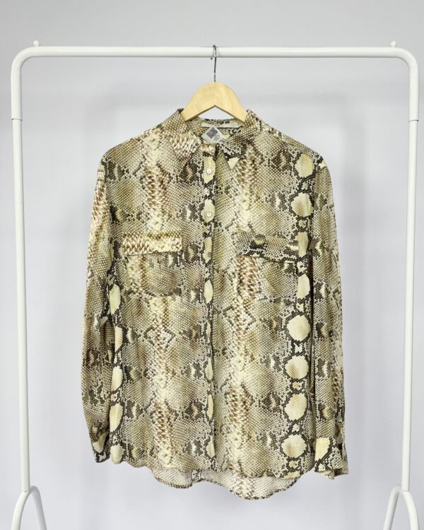 Camisa seda estamapa cobra ANIMALE - 40 - VENDIDO SIST OTO