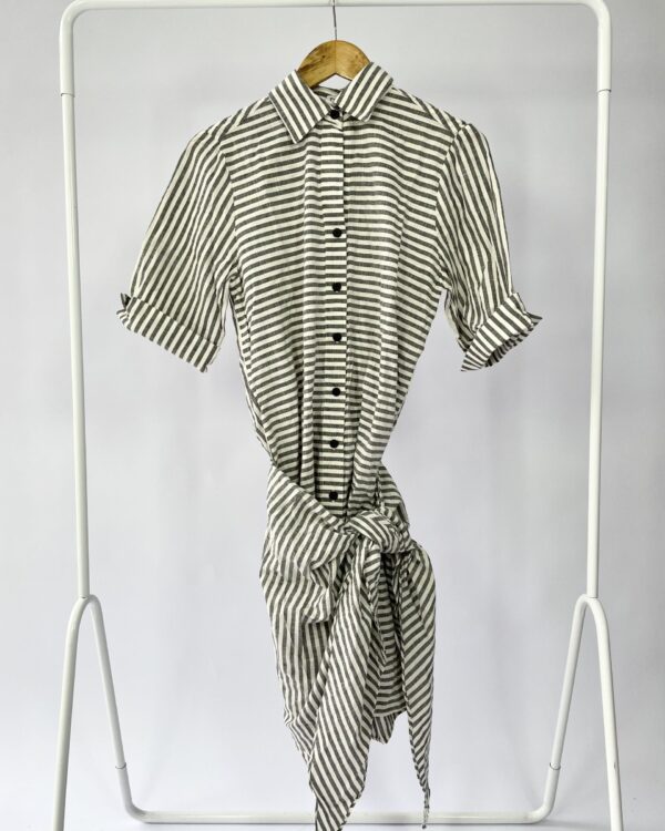 Vestido listrado p&b PEEPOU - P - VENDIDO SIST OTO