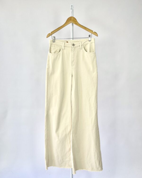 Calça wide leg off white ANIMALE - 42 - VENDIDO SIST OTO
