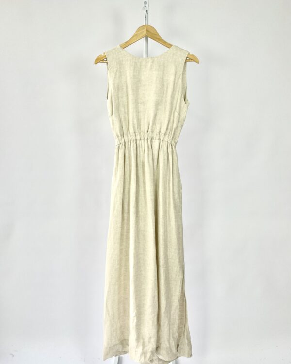 Vestido linho cinza ÂME - P - VENDIDO SISTEMA OTO