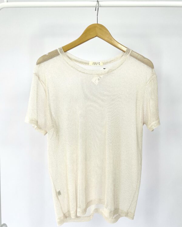 Blusa rosa fios lurex JUNIOR COSTA - M-