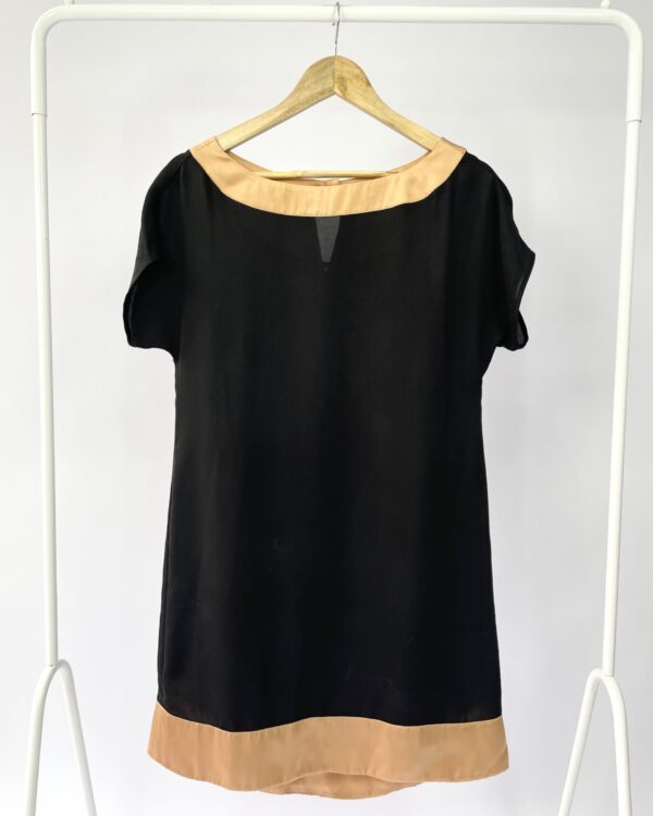 Vestido preto com dourado curto MARIA FILÓ - P