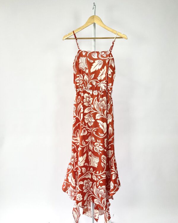 Vestido laranja estampado MARIA FILÓ - P - VENDIDO SISTEMA OTO