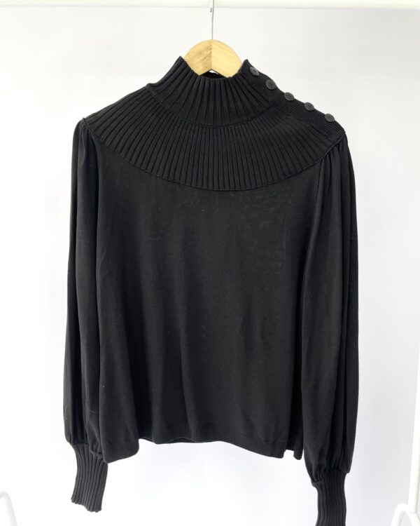 Blusa gola tricot preta ANIMALE - P *NUNCA USADO*