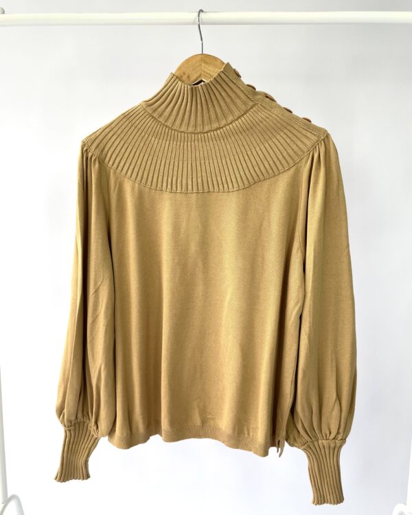 Blusa gola tricot caramelo ANIMALE  - P *NUNCA USADO*