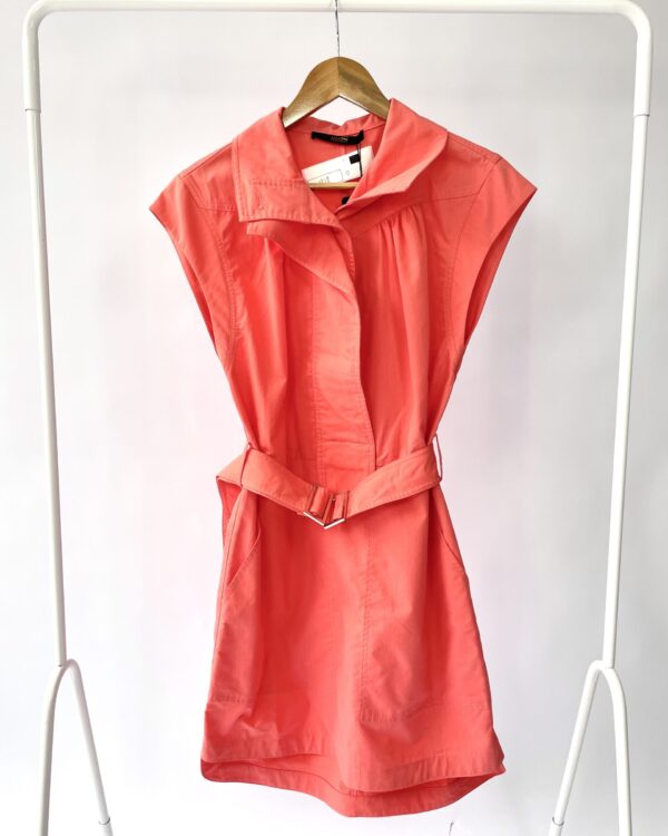 Vestido coral com cinto ANIMALE - 40 *NUNCA USADO* - VENDIDO SISTEMA OTO