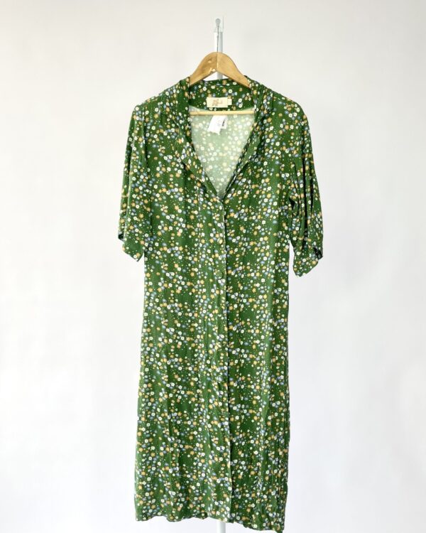 Chemise verde com estamp flores SAYNALO - M