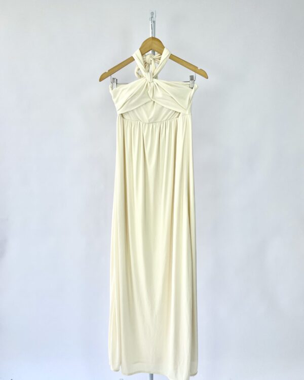 Vestido longo off white - P