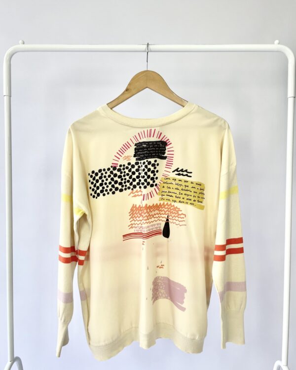 Blusa manga longa com estampa ANIMALE - M - VENDIDO SISTEMA OTTO