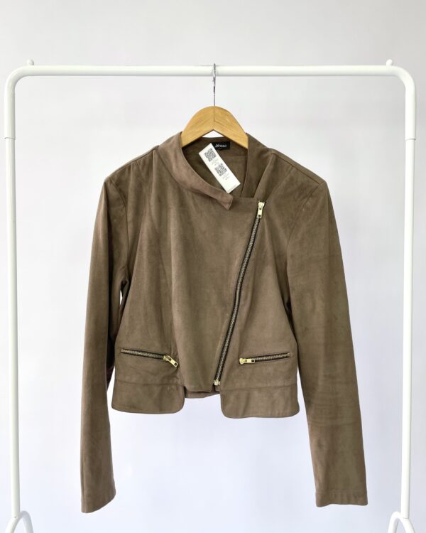 Jaqueta marrom camurça IORANE - 42 - VENDIDO SISTEMA OTTO