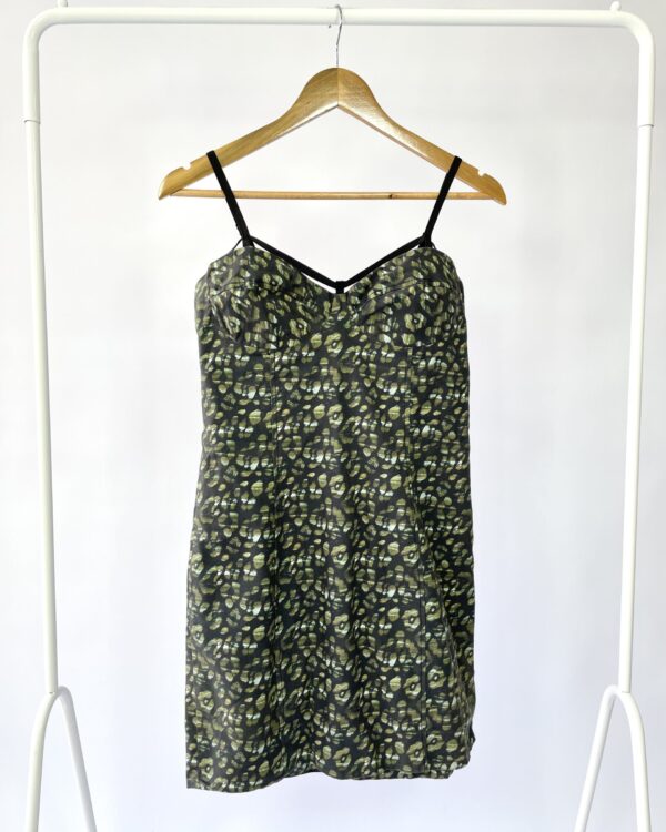 Vestido com estamp verde ANIMALE - 38 - VENDIDO SIST OTO