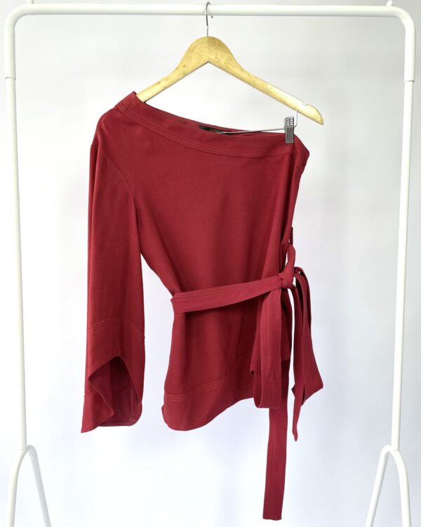 Blusa vinho um ombro só ANIMALE - 38 - VENDIDO SISTEMA OTTO