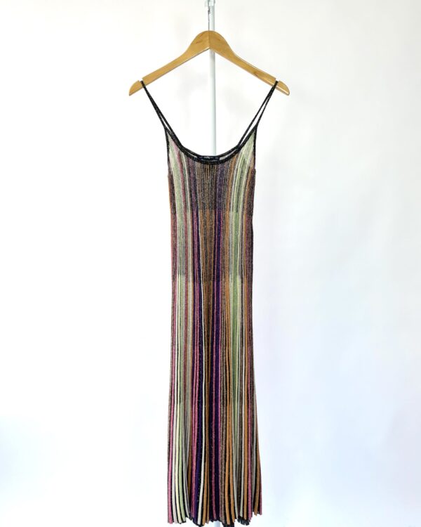 Vestido midi zara colorido com fios de lurex ZARA -  P - VENDIDO SISTEMA OTTO