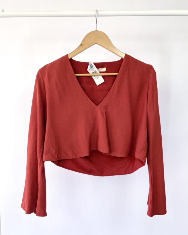 Blusa de manga comprida bordo NV - PP-VENDIDO SISTEMA OTTO