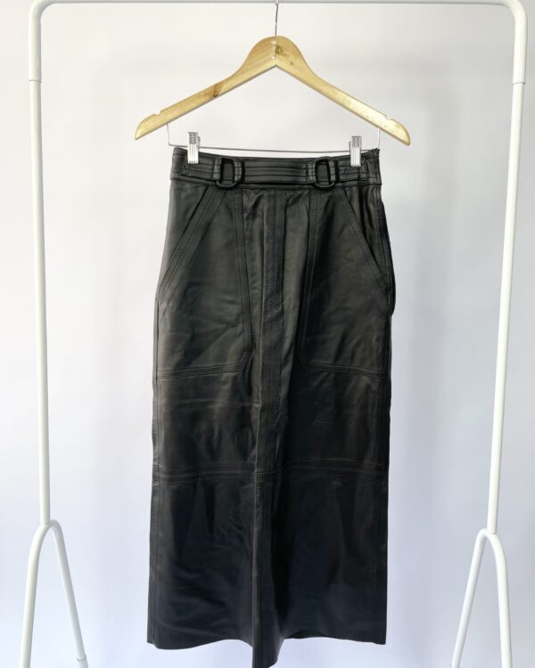 Saia midi de couro EVA - 34 - VENDIDO SISTEMA OTTO