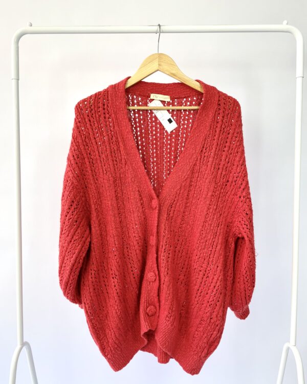 Casaco de tricot vermelho NV - M - VENDIDO SIST OTO