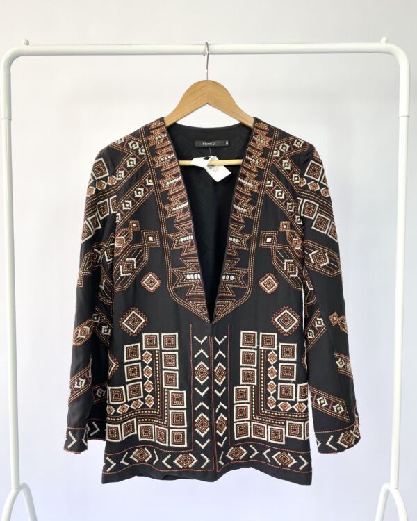 Casaco preto com bordado MIXED - 36 - VENDIDO SISTEMA OTTO