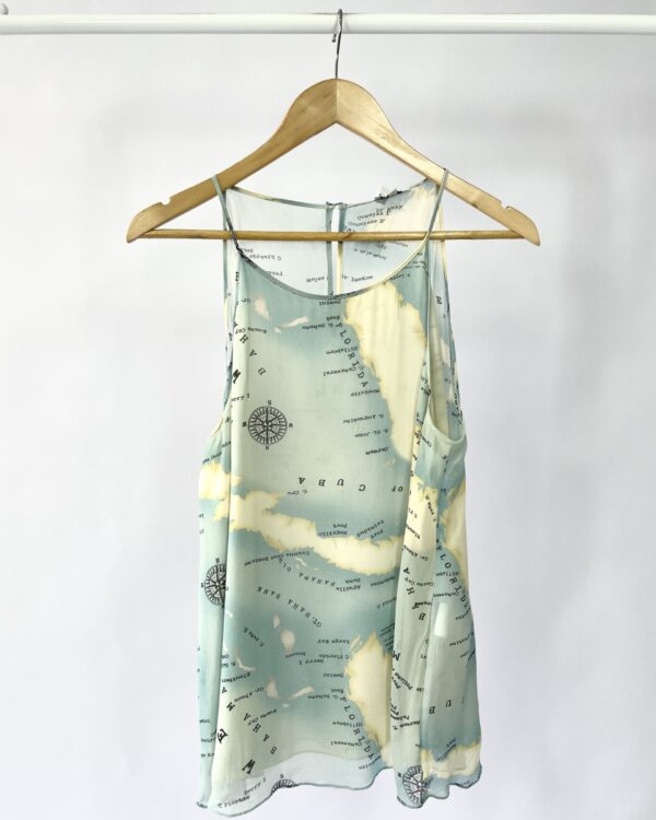 Regata estampa seda LE LIS BLANC - G - VENDIDO SIST OTO