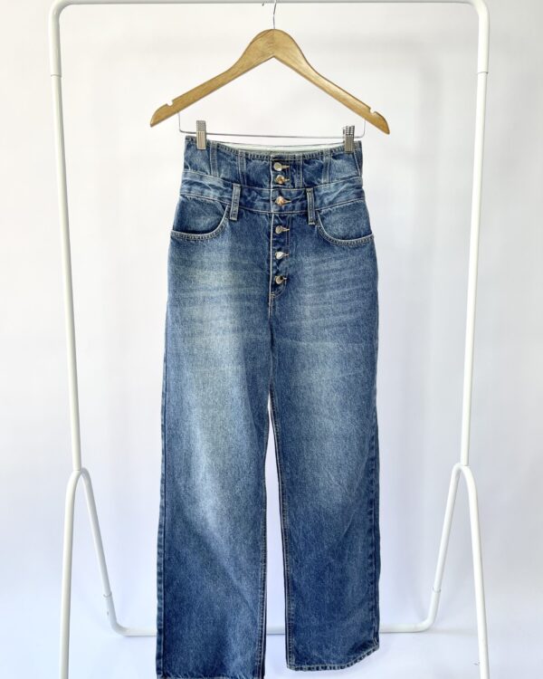 Pantalona jeans botões LINDA DE MORRER - 36 *NUNCA USADO* - VENDIDO SISTEMA OTO