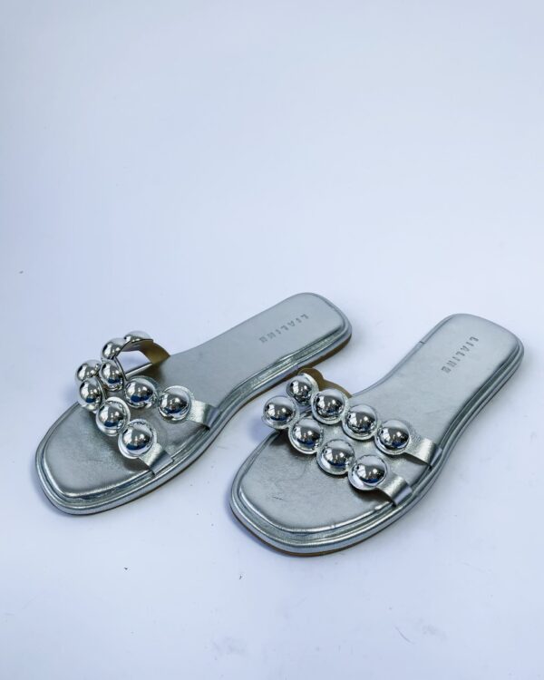 Rasteira prateada LIALINE - 38 - VENDIDO SISTEMA OTO