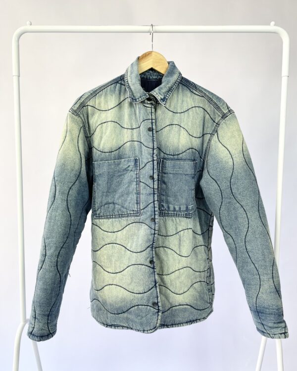 Casaco jeans puffer dupla face JOHN JOHN - P - vendido sistema oto